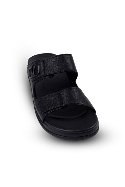 Clariss Men's leather sandals with comfortable orthopedic sole
