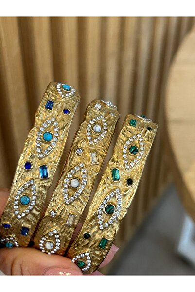 Store Göz Vintage Çelik Kelepçe