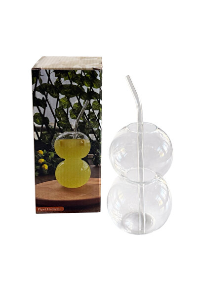 EVSTYLE Borosilicate Glass Cup - with Glass Straw as a Gift