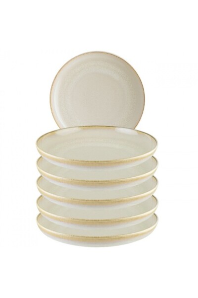 Bonna Set of 6 porcelain plates Sand 25cm 1300ml