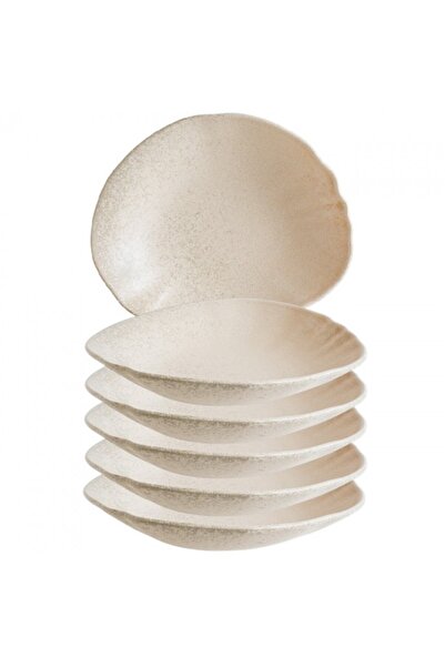 Bonna Set 6 farfurii din portelan adanci SAHARA TONE 27cm,1700ml(SHA TON 27CK)