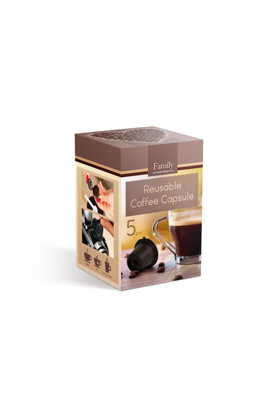 Nespresso Family - Refillable coffee capsules, for machines - 5 pcs. / pack