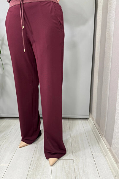 clande Trouser Suit Claret Red 3006-1004