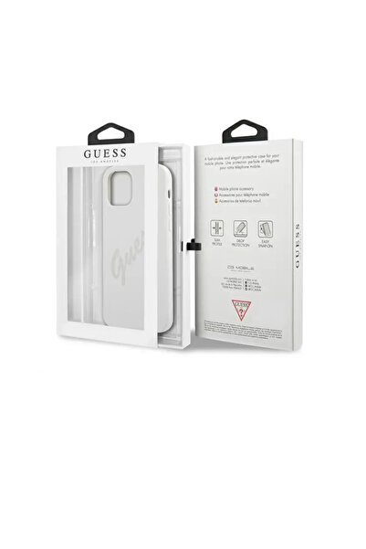 Guess iPhone 12/12 Pro 6.1 Silicone Vintage Cream