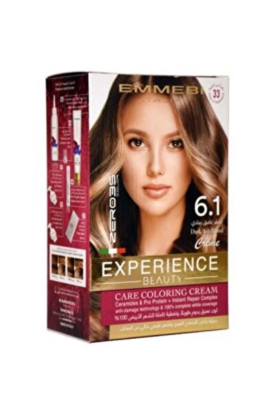 Beauty Experience Zero 35 Italian Permanent Hair Dye Kit - Shade 6.1 Dark Ash Blonde