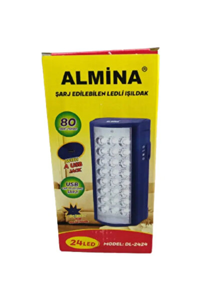 Genel Markalar Almina Işıldak 24 Led 80 Saat Yanma Telefon Şarj Edebilen Işıl...