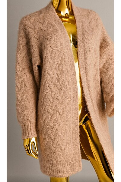 Aydan Stauder Boutique OVERSIZE KABARTMA ÖRGÜ HIRKA