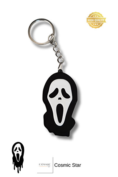 Cosmic Star سلسلة مفاتيح على شكل قناع غوست فيس من فيلم سكريم |   تصميم خاص لمحبي أفلام الرعب