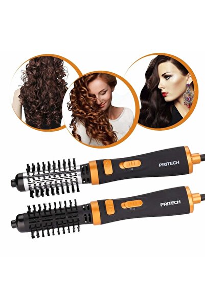 BLACKSTORE 2-in-1 Rotating Electric Brush, 1000W, 3 Speeds, 2 Styling Accessories