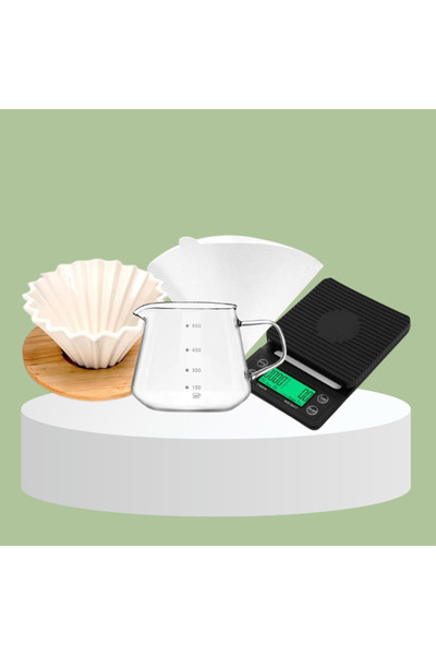 BASATA ROASTERY Drip Brewing Tools Package - White