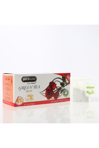 HEMANI شاي الورد الأخضر - 20 كيس شاي