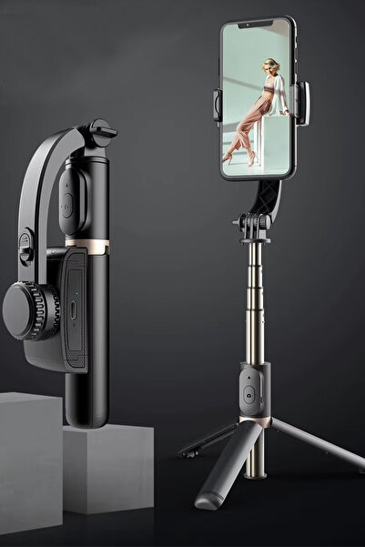The Wlue Bluetooth Kumandalı Gimbal Tripod Selfie Çubuğu / 86cm / 360 ° Döneb...