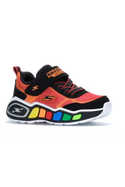 SKECHERS Boys' Colourblock Sneakers with Hook and Loop Closure - PLAY SCENE