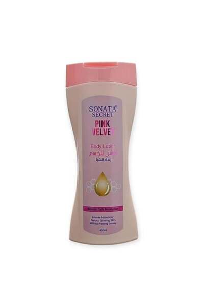 SONATA SECRET لوشن للجسم – مخملي وردي مع زبدة الشيا – 400 مل