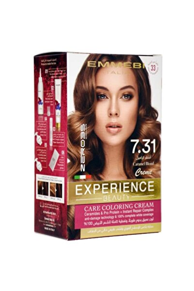 Beauty Experience Zero 35 Permanent Italian Hair Dye Kit - Shade 7.31 Caramel Blonde