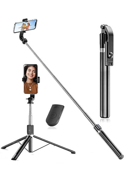 Light Nova 3in1 Bluetooth Kumandalı Ayaklı Selfie Çubuğu Tripod 170 Cm