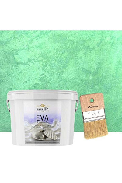 YaYa Color Set Vopsea Decorativa de Lux, Eva Madreperla, Verde Smarald, 2 Lit...