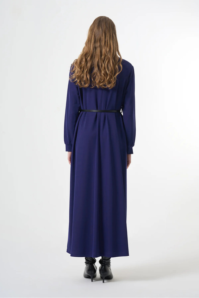 MissWhence Velvet Detailed Dress Purple 38800