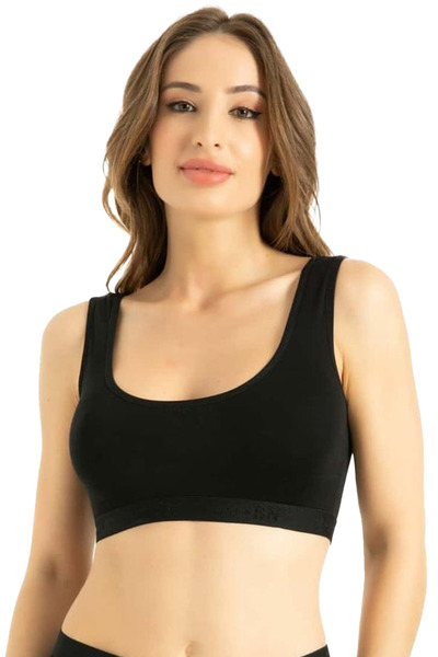 HRN Textile Bamboo Women's Thick Strap Padded Bustier (Q-En 707)