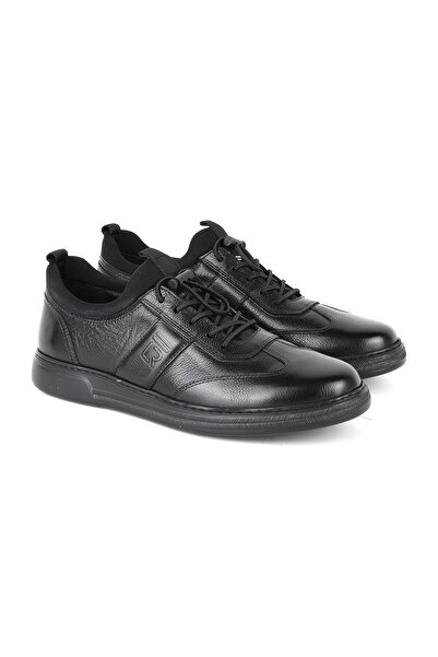 LBR H1067 Men's Leather Casual Shoes Black