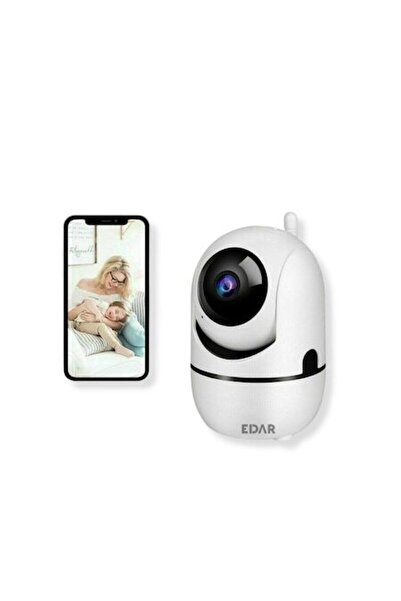 stuffix Smart Wi-Fi Surveillance Camera, Full HD, Auto Rotation, App Control, White