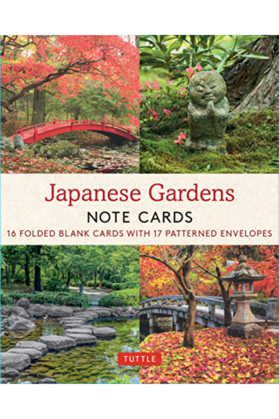 Tuttle Pub Grădini japoneze, 16 cărți de notițe: 16 cărți goale diferite cu p...
