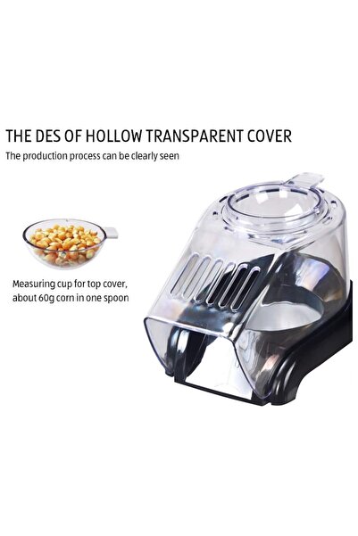 stuffix Popcorn maker, 1200W, oil-free, fat-free, multicolor