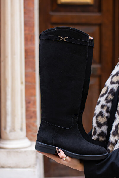 DESPİNA حذاء شتوي نسائي طويل من VAGNER، غير قابل للانزلاق، مريح، مصنوع من جلد...