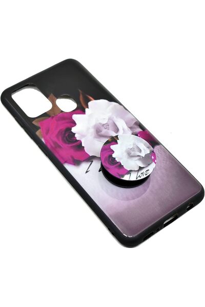 Generic Back case with kickstand for Samsung Galaxy A21s (Style 04) - Thermoplastic Polyurethane