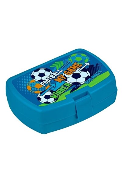 BREZIUM Children's Lunchbox with Ball Pattern 0.42 L Blue