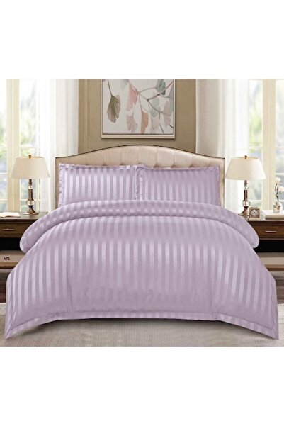 MHR Damask bedding set, 2-person, 4-piece, solid color (fitted sheet 180x200 cm)