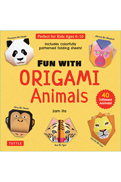 Tuttle Pub Kit Distracție cu Animale Origami: 40 de animale diferite! Include...