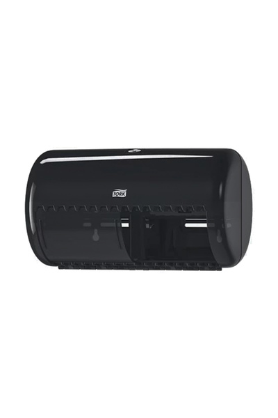 TORK Dispenser dublu pentru hartie igienica rola conventionala negru