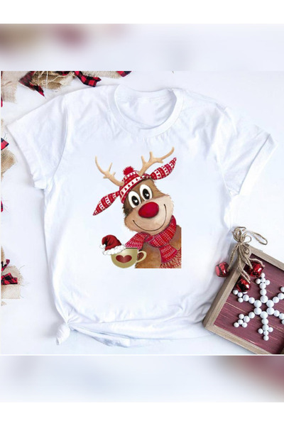 TİMİSİVA Unisex oversized με τύπωμα 100% βαμβάκι 30/1 Λευκό μπλουζάκι με κοντ...