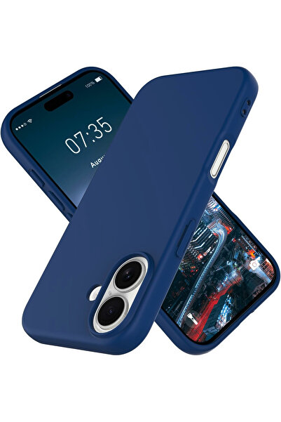 CaseHub غطاء سيليكون لجهاز Apple iPhone 17 مصنوع من المخمل مع شاشة وكاميرا مر...