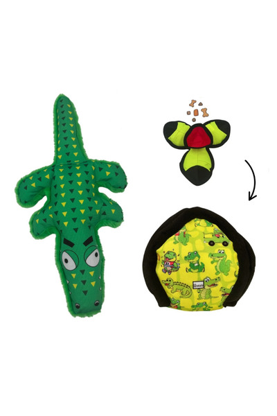 Havhav Lotus Crocodile Interactive Play Set – Plush Crocodile Sound Dog Toy + Lotus Food Storage Ball