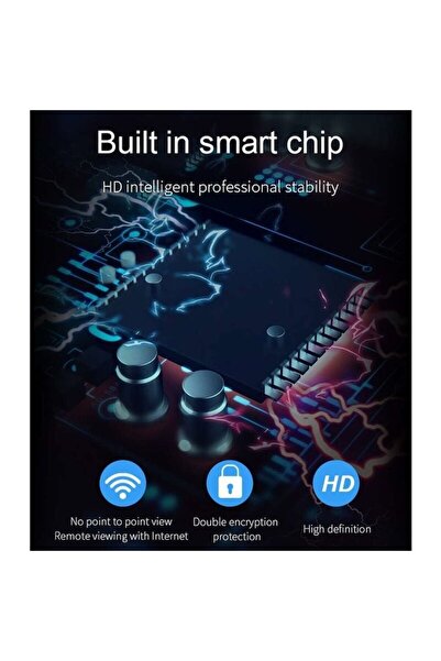 stuffix Mini Wi‑Fi Surveillance Camera, 1080P, 24/7 Monitoring, Magnetic Mount, Black