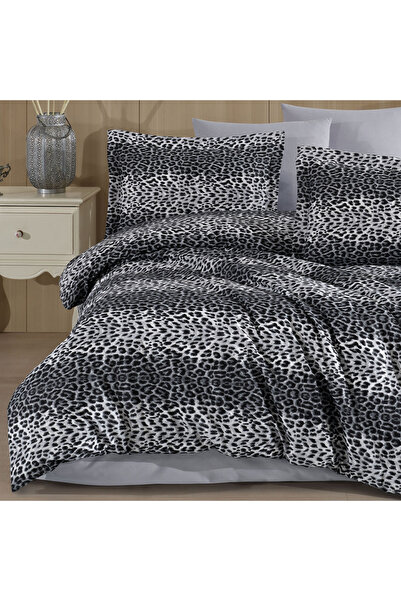 Lief Home Single Leopard Pattern Duvet Cover Set 160X220 |   2 Pillowcases |   Fitted Sheet 100X200+30