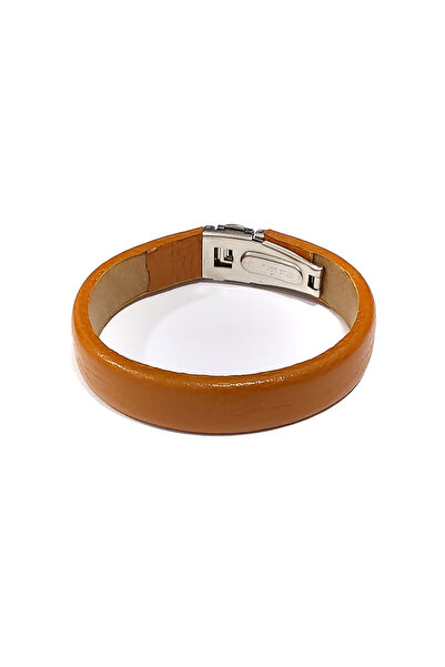 HER ŞEY NOTA www.herseynota.com Gölge Kemer Tan Genuine Leather Men's Bracelet-38