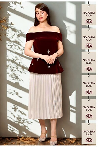 NATASHA Fashion طقم تنورة بتصميم مميز للنساء