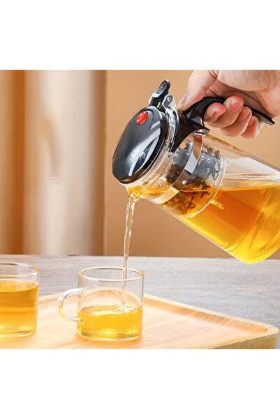 Saros Teknoloji Automatic Press Teapot 900 ml