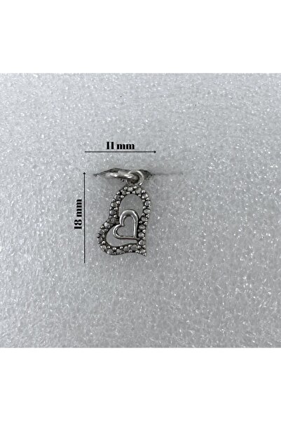 Jolie Silver Pandantiv, Argint Jolie, Argint 925, Model Inimă-în-Inimă, 0.9 g, 18x11 mm