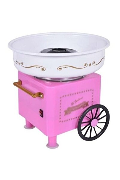 stuffix Cotton Candy Maker with Sugar Spoon and Bamboo Sticks, 500W, Pink