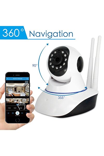 stuffix Wireless IP Camera, Night Vision, HD 1280x720, Pan/Tilt/Zoom, +32GB Card