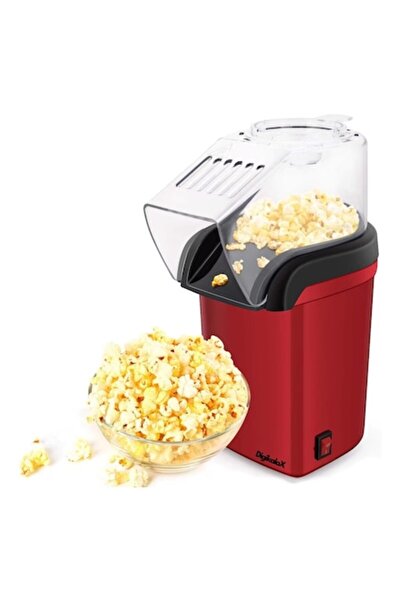 stuffix Hot-Air Popcorn Maker, Oil-Free, 3 min, 1200W, Red