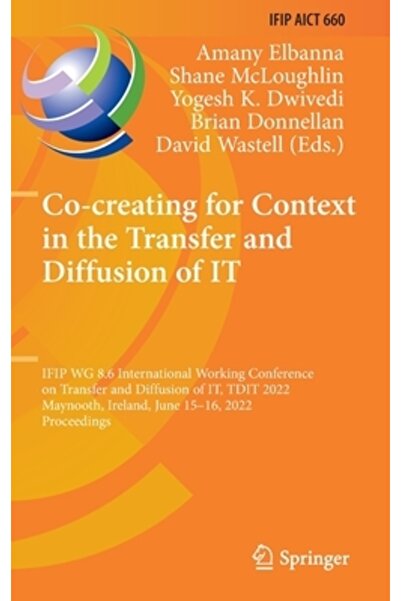 Springer Nature Co-crearea pentru context în transferul și difuzarea acestuia: Conferința internațională de lucru Ifip Wg 8.6