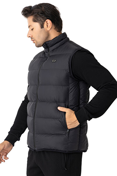Crozwise Anthracite Men's Outdoor Puffer Vest - 4018-06
