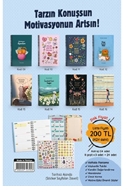 Nesil Yayınları Motivasyon Ajandam (Ciltli) kitabı güncel Kolektif Çocuk ve G...