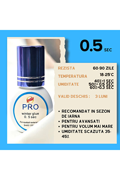 ORZELOWSKA Pro Winter Glue Adhesive, drying 0.5 sec, 5 ml