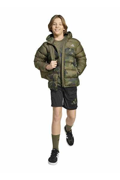 adidas Haki Erkek Çocuk Mont JL7398 J SD AOP JKT